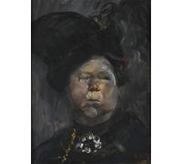YIMACBJXX Famous Pictures Paintings Artwork For Walls Mrs Blom by Christian Krohg Vintage Wall Art for Home Decor 60x90cm