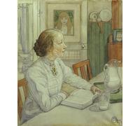 YIMACBJXX Famous Pictures Paintings Artwork For Walls My eldest Daughter by Carl Larsson Vintage Wall Art for Home Decor 60x90cm