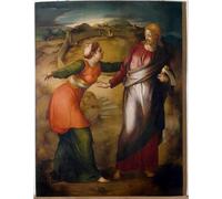 YIMACBJXX Famous Pictures Paintings Artwork For Walls Noli Me Tangere by Jacopo Pontormo Vintage Wall Art for Home Decor 60x90cm