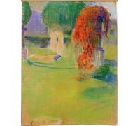 YIMACBJXX Famous Pictures Paintings Artwork For Walls Old Monuments in the Castle Park in Pretzfeld by Curt Herrmann Vintage Wall Art for Home Decor 60x90cm