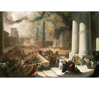 YIMACBJXX Famous Pictures Paintings Artwork For Walls One of the Seven Plagues of Egypt. The water of the Nile turned blood red' by John Martins Vintage Wall Art for Home Decor 60x90cm