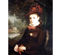 YIMACBJXX Famous Pictures Paintings Artwork For Walls Portrait of a Lady in a Green Dress or the Bouquet by John William Waterhouse Vintage Wall Art for Home Decor 60x90cm