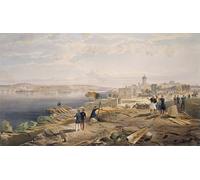 YIMACBJXX Famous Pictures Paintings Artwork For Walls Sebastopol From the Rear of Fort Nicholas by William Crimea Simpson Vintage Wall Art for Home Decor 60x90cm