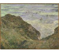 YIMACBJXX Famous Pictures Paintings Artwork For Walls Sur La Falaise a Pourville on the Cliff At Pourville Monet by Claude Monet Vintage Wall Art for Home Decor 60x90cm