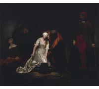 YIMACBJXX Famous Pictures Paintings Artwork For Walls the Execution of Lady Jane Grey by Paul Delaroche Vintage Wall Art for Home Decor 60x90cm