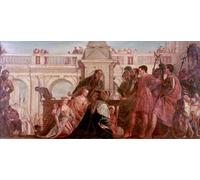 YIMACBJXX Famous Pictures Paintings Artwork For Walls the Family of Darius Before Alexander the Great by George Frederic Watts Vintage Wall Art for Home Decor 60x90cm