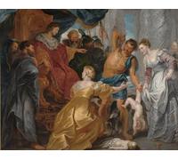 YIMACBJXX Famous Pictures Paintings Artwork For Walls the Judgement of Solomon by Peter Paul Rubens Vintage Wall Art for Home Decor 60x90cm