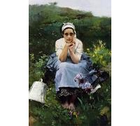 YIMACBJXX Famous Pictures Paintings Artwork For Walls The Milkmaid by Joaquín Sorolla Vintage Wall Art for Home Decor 60x90cm