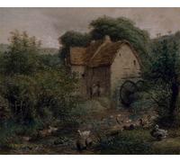 YIMACBJXX Famous Pictures Paintings Artwork For Walls the Old Mill by Jean Francois Millets Vintage Wall Art for Home Decor 60x90cm