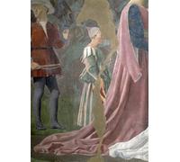 YIMACBJXX Famous Pictures Paintings Artwork For Walls the Queen of Worshipping the Wood of the Cross by Piero Della Francesca Vintage Wall Art for Home Decor 60x90cm