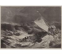 YIMACBJXX Famous Pictures Paintings Artwork For Walls the Shipwreck by Mallord William Turner Vintage Wall Art for Home Decor 60x90cm