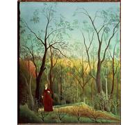 YIMACBJXX Famous Pictures Paintings Artwork For Walls The Walk In The Forest by Henri Rousseau Vintage Wall Art for Home Decor 60x90cm