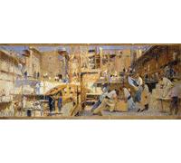 YIMACBJXX Famous Pictures Paintings Artwork For Walls the Workers Le Travail by Henri Vintage Wall Art for Home Decor 60x90cm