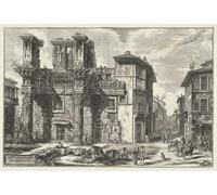 YIMACBJXX Famous Pictures Paintings Artwork For Walls View of the Remnants of the Forum of Nerva Gezichten by Battista Piranesi Vintage Wall Art for Home Decor 60x90cm