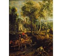 YIMACBJXX Famous Poster Artworks Posters And Prints an Autumn Landscape with a View of Het Steen in the Early Morning by Peter Paul Rubens Canvas Artwork Print for Home Decor 60x90cm
