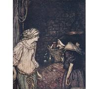 YIMACBJXX Famous Poster Artworks Posters And Prints At Last She Reached the Cellar and There She Found an Old Old Woman with a Shaking Head by Arthur Rackham for Home Decor 60x90cm