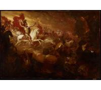 YIMACBJXX Famous Poster Artworks Posters And Prints Destruction of the Beast and the False Prophet by Benjamin West Canvas Artwork Print for Home Decor 60x90cm