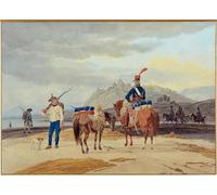 YIMACBJXX Famous Poster Artworks Posters And Prints French Soldiers in Front of a Fortress by Wilhelm Von Canvas Artwork Print for Home Decor 60x90cm