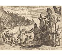 YIMACBJXX Famous Poster Artworks Posters And Prints Gideon Chooses His Soldiers by Antonio Tempesta Canvas Artwork Print for Home Decor 60x90cm