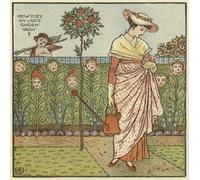 YIMACBJXX Famous Poster Artworks Posters And Prints How Does My Lady's Garden Grow by Walter Crane Canvas Artwork Print for Home Decor 60x90cm