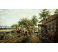 YIMACBJXX Famous Poster Artworks Posters And Prints News of the War by Edward Lamson Henry Canvas Artwork Print for Home Decor 60x90cm