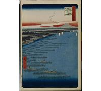 YIMACBJXX Famous Poster Artworks Posters And Prints One Hundred Celebres of Edo Minami Shinagawa and Samezu by Utagawa Hiroshige Canvas Artwork Print for Home Decor 60x90cm