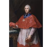 YIMACBJXX Famous Poster Artworks Posters And Prints Portrait of Cardinal Jean François De Rochechouart by Pompeo Girolamo Batoni Canvas Artwork Print for Home Decor 60x90cm