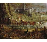 YIMACBJXX Famous Poster Artworks Posters And Prints Salisbury Cathedral From the Meadows by John Constable Canvas Artwork Print for Home Decor 60x90cm