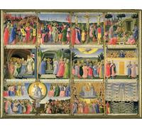 YIMACBJXX Famous Poster Artworks Posters And Prints Scenes From the Passion of Christ and the Last Judgement by Fra Angelico Canvas Artwork Print for Home Decor 60x90cm