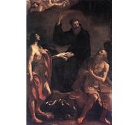 YIMACBJXX Famous Poster Artworks Posters And Prints St Augustine St John the Baptist and St Paul the Hermit by Guercino Canvas Artwork Print for Home Decor 60x90cm