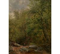 YIMACBJXX Famous Poster Artworks Posters And Prints Study From Nature by Worthington Whittredge Canvas Artwork Print for Home Decor 60x90cm