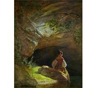 YIMACBJXX Famous Poster Artworks Posters And Prints the Alchemist with Book in His Left Hand by Carl Spitzweg Canvas Artwork Print for Home Decor 60x90cm