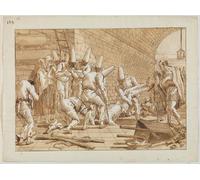 YIMACBJXX Famous Poster Artworks Posters And Prints the Burial of Punchinello by Battista Tiepolo Canvas Artwork Print for Home Decor 60x90cm