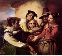 YIMACBJXX Famous Poster Artworks Posters And Prints the Fortune Teller by Francois Navez Canvas Artwork Print for Home Decor 60x90cm