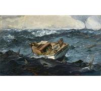 YIMACBJXX Famous Poster Artworks Posters And Prints The Gulf Stream Winslow Homer Canvas Artwork Print for Home Decor 60x90cm