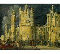 YIMACBJXX Famous Poster Artworks Posters And Prints the Martyrdom of a Female Saint by Francois De Nome Canvas Artwork Print for Home Decor 60x90cm