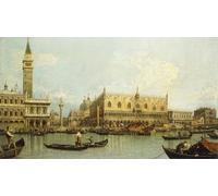 YIMACBJXX Famous Poster Artworks Posters And Prints The Molo Venice by Antonio Canal Canvas Artwork Print for Home Decor 60x90cm