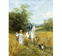 YIMACBJXX Famous Poster Artworks Posters And Prints the Morning Ride by Heywood Hardy Canvas Artwork Print for Home Decor 60x90cm