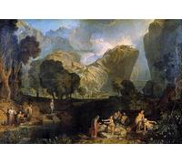 YIMACBJXX Famous Poster Artworks Posters And Prints the of Discord Choosing the of Contention in the Garden of the Hesperides by Mallord William Turner Canvas Artwork Print for Home Decor 60x90cm