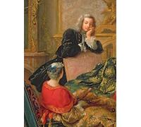 YIMACBJXX Famous Poster Artworks Posters And Prints the Reading From Moliere Detail of by Jean François De Troy Canvas Artwork Print for Home Decor 60x90cm
