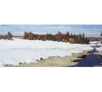 YIMACBJXX Famous Poster Artworks Posters And Prints the River Was Revealed by Stanislav Zhukovsky Canvas Artwork Print for Home Decor 60x90cm