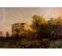 YIMACBJXX Famous Poster Artworks Posters And Prints the Ruins of the Razumovsky in Baturin by Lev Feliksovich Lagorio Canvas Artwork Print for Home Decor 60x90cm