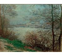 YIMACBJXX Famous Poster Artworks Posters And Prints The Seine Shore At Inseljatte by Claude Monet Canvas Artwork Print for Home Decor 60x90cm