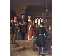 YIMACBJXX Famous Poster Artworks Posters And Prints the Setting-up of the First Printing Press in Bristol in the Castle Precincts by Thomas Gotch Canvas Artwork Print for Home Decor 60x90cm