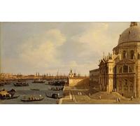 YIMACBJXX Famous Poster Artworks Posters And Prints Venice: Santa Maria della Salute by Antonio Canal Canvas Artwork Print for Home Decor 60x90cm