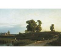 YIMACBJXX Famous Poster Artworks Posters And Prints View of Lakhta in the Vicinity of St Petersburg by Lev Feliksovich Lagorio Canvas Artwork Print for Home Decor 60x90cm