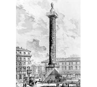 YIMACBJXX Famous Poster Artworks Posters And Prints View of the Column of Marcus Aurelius in the Piazza Colonna by Battista Piranesi Canvas Artwork Print for Home Decor 60x90cm