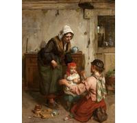 YIMACBJXX Famous Poster Artworks Posters And Prints Where's My Good Little Girl? by Thomas Faed Canvas Artwork Print for Home Decor 60x90cm