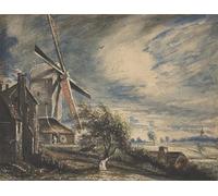 YIMACBJXX Famous Wall Art Decor Canvas Picture Wall a Mill Near Colchester by John Constable Graffiti Art Pictures for Home Decor 60x90cm