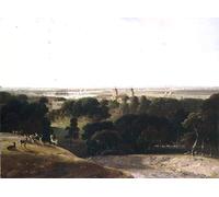 YIMACBJXX Famous Wall Art Decor Canvas Picture Wall a View of London From Greenwich Park by William Daniell Graffiti Art Pictures for Home Decor 60x90cm
